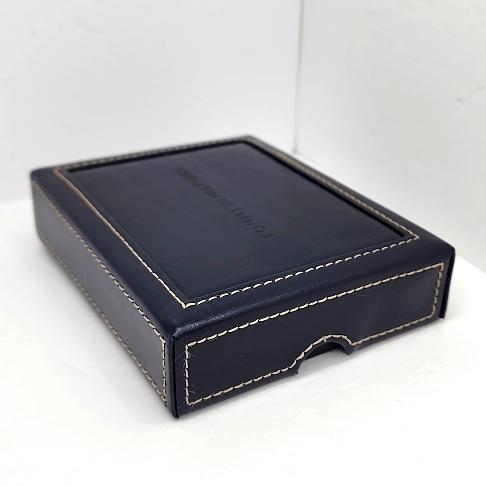 TOMMY HILFIGER 💯 MENS WALLET DOUBLE FOLD, BROWN, GENUINE LEATHER, RFID READY - Picture 12 of 14